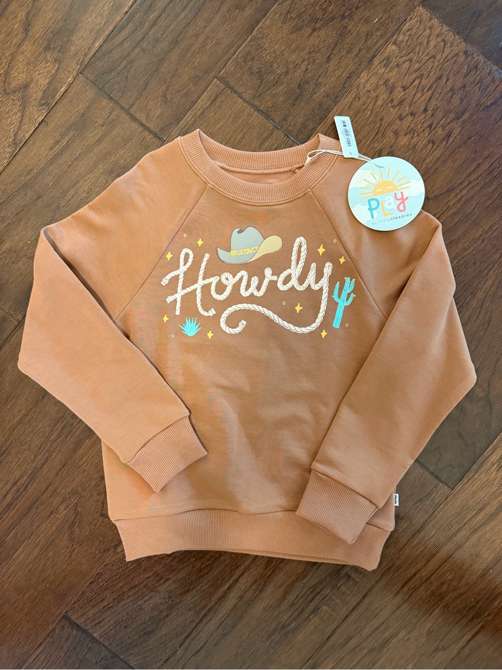 NWT Little Sleepies Howdy sweatshirt - size 6